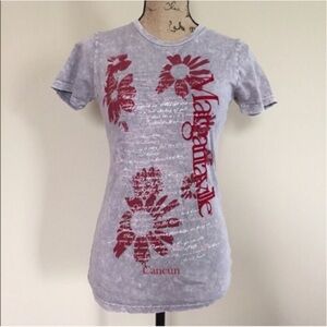 NWT-Margaritaville distress wash tee